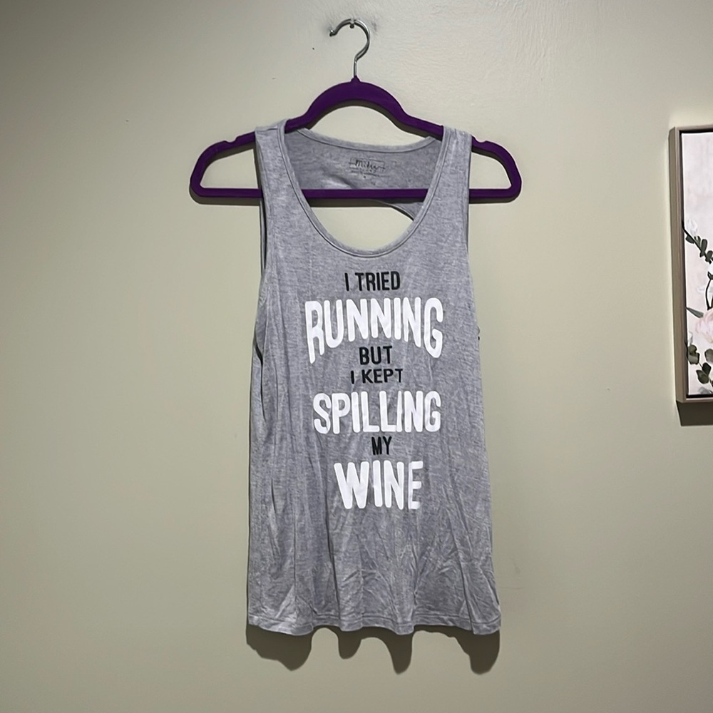 🌸3 for $10 Miken Flow gray active graphic tank